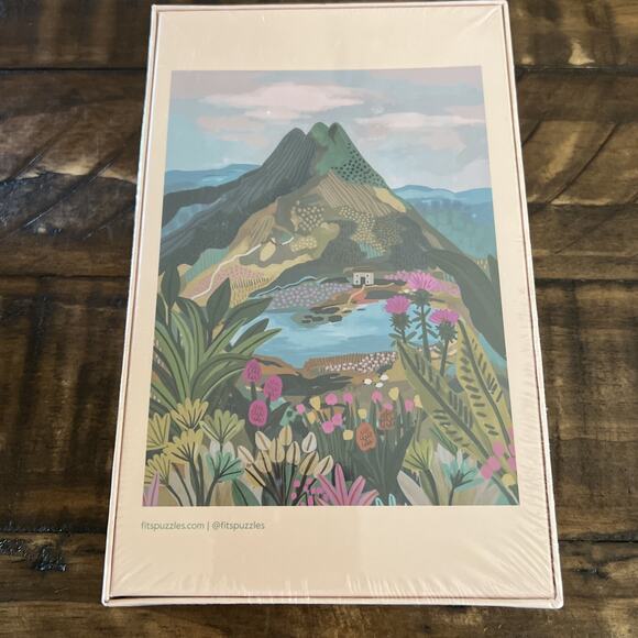 Fits Oasis Puzzle, Art by Rhi James, 500 Piece Sealed Frameable Nature Mountain - Picture 4 of 5